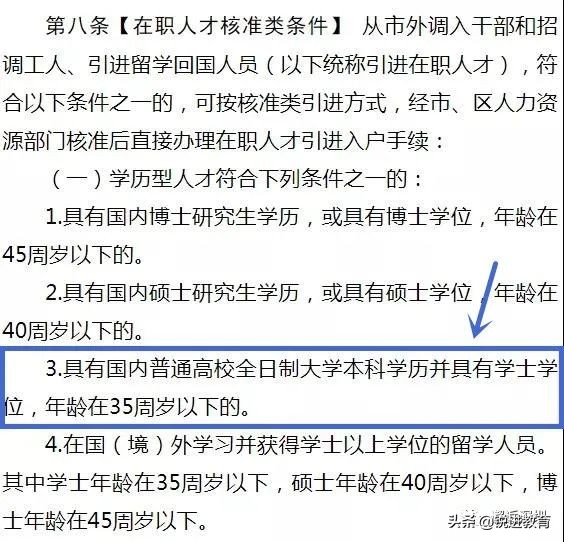 现在符合这些条件，还能快速入深户