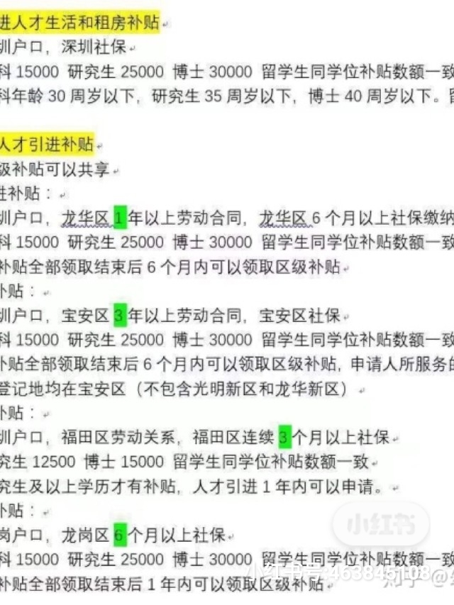 2020深圳应届生入户全指南+申请补贴