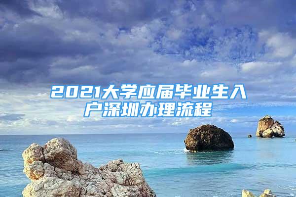 2021大学应届毕业生入户深圳办理流程