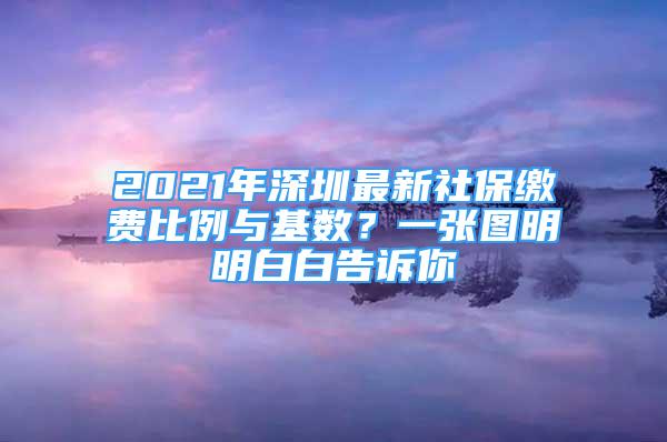 2021年深圳最新社保缴费比例与基数？一张图明明白白告诉你