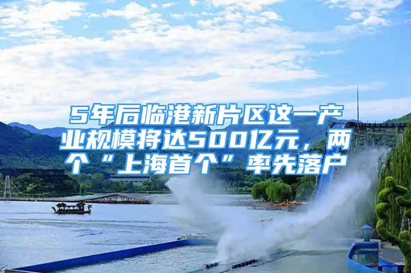 5年后临港新片区这一产业规模将达500亿元，两个“上海首个”率先落户