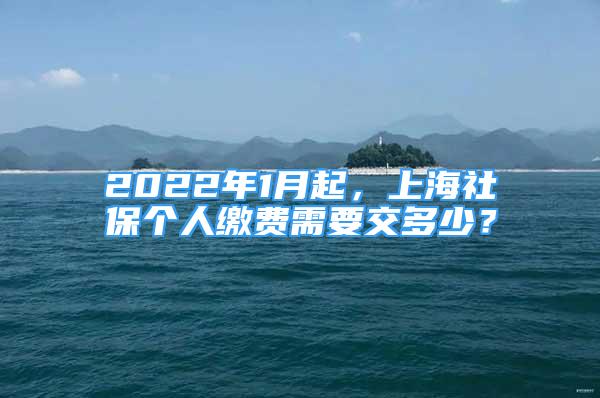 2022年1月起，上海社保个人缴费需要交多少？