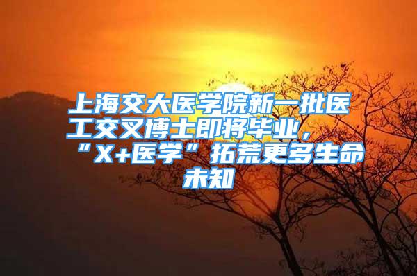 上海交大医学院新一批医工交叉博士即将毕业，“X+医学”拓荒更多生命未知