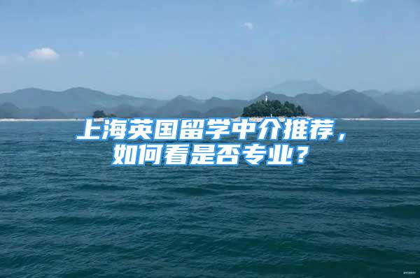 上海英国留学中介推荐，如何看是否专业？