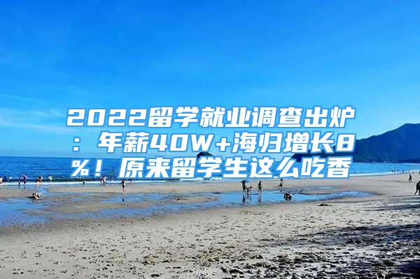 2022留学就业调查出炉：年薪40W+海归增长8%！原来留学生这么吃香