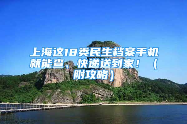 上海这18类民生档案手机就能查、快递送到家！（附攻略）