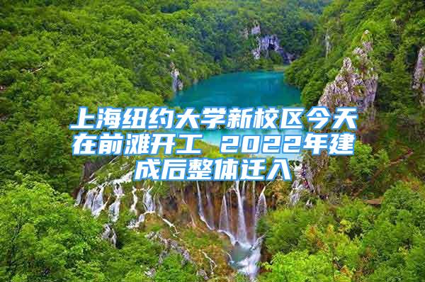 上海纽约大学新校区今天在前滩开工 2022年建成后整体迁入