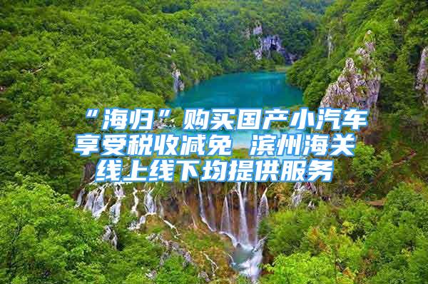 “海归”购买国产小汽车享受税收减免 滨州海关线上线下均提供服务