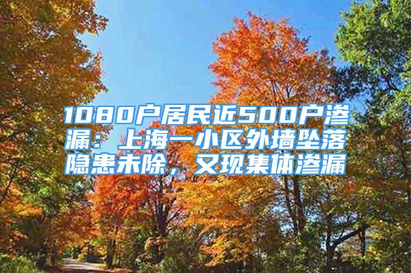 1080户居民近500户渗漏：上海一小区外墙坠落隐患未除，又现集体渗漏