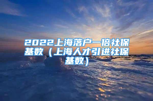 2022上海落户一倍社保基数（上海人才引进社保基数）