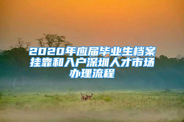 2020年应届毕业生档案挂靠和入户深圳人才市场办理流程