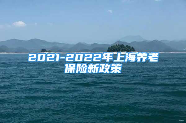 2021-2022年上海养老保险新政策