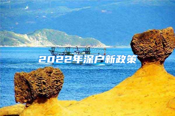 2022年深户新政策