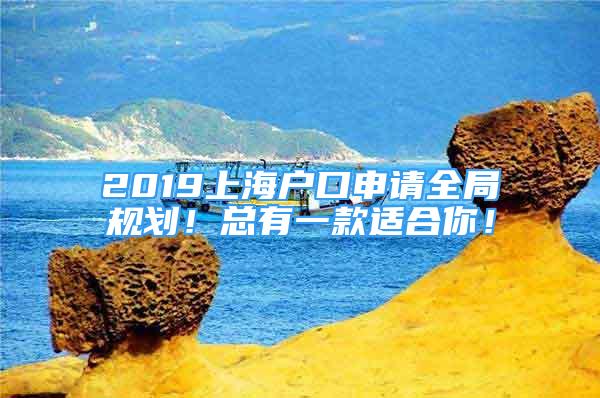 2019上海户口申请全局规划！总有一款适合你！