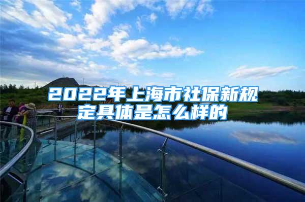 2022年上海市社保新规定具体是怎么样的