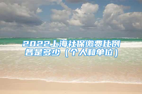 2022上海社保缴费比例各是多少（个人和单位）