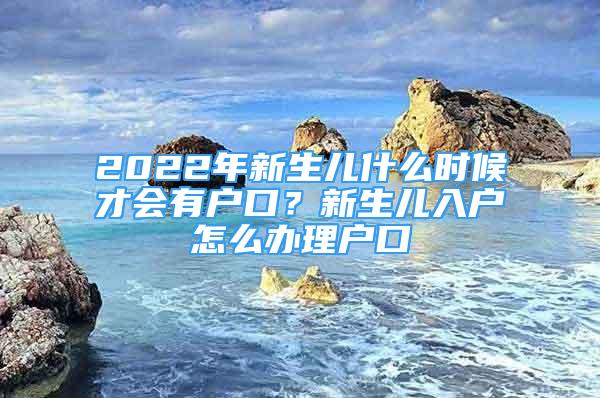 2022年新生儿什么时候才会有户口？新生儿入户怎么办理户口