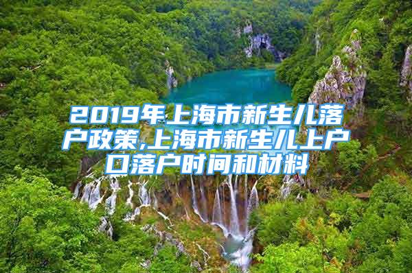 2019年上海市新生儿落户政策,上海市新生儿上户口落户时间和材料