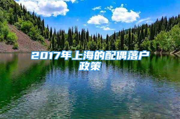 2017年上海的配偶落户政策