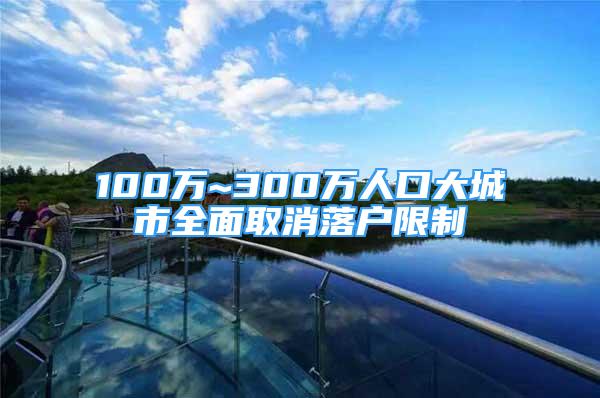 100万~300万人口大城市全面取消落户限制