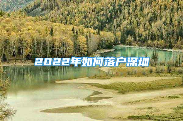 2022年如何落户深圳