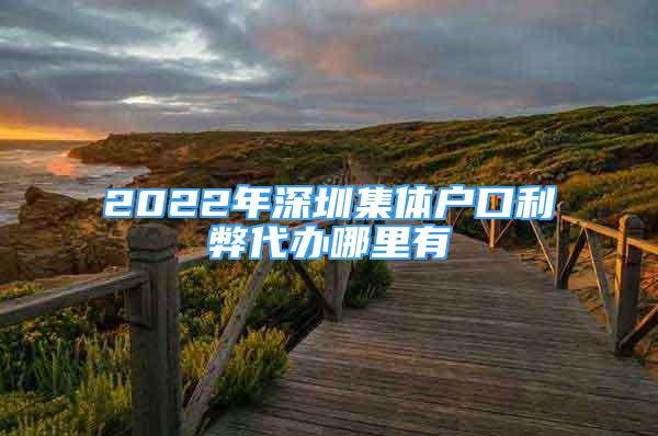 2022年深圳集体户口利弊代办哪里有