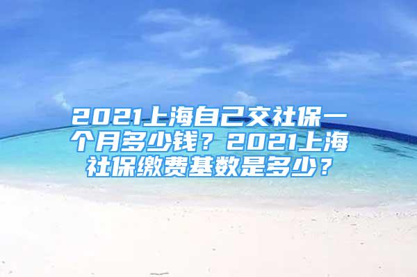 2021上海自己交社保一个月多少钱？2021上海社保缴费基数是多少？