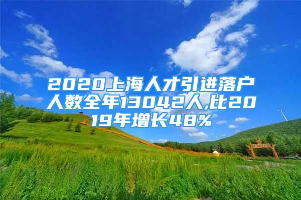 2020上海人才引进落户人数全年13042人,比2019年增长48%