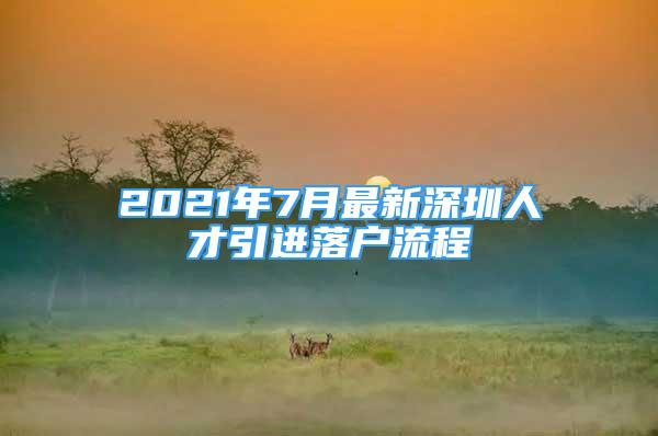 2021年7月最新深圳人才引进落户流程