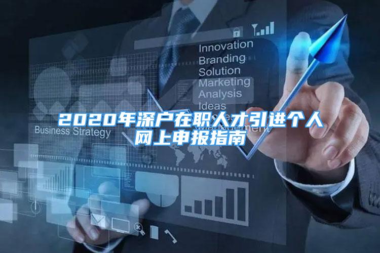 2020年深户在职人才引进个人网上申报指南