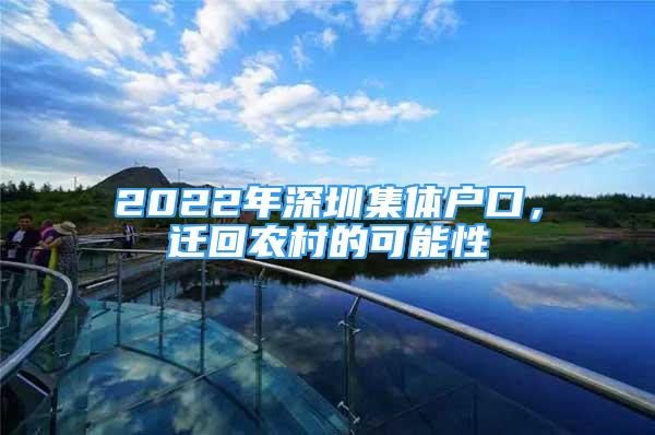 2022年深圳集体户口，迁回农村的可能性