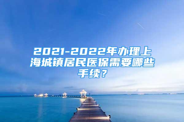 2021-2022年办理上海城镇居民医保需要哪些手续？