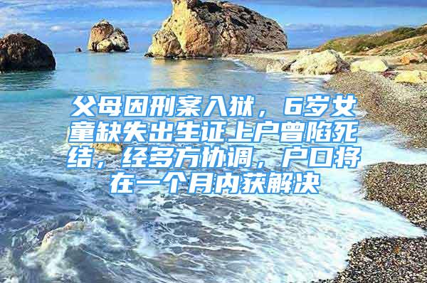 父母因刑案入狱，6岁女童缺失出生证上户曾陷死结，经多方协调，户口将在一个月内获解决