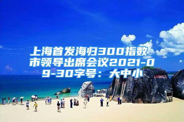 上海首发海归300指数 市领导出席会议2021-09-30字号：大中小