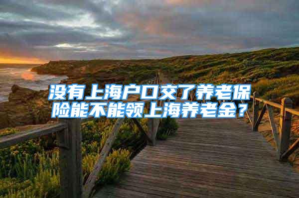 没有上海户口交了养老保险能不能领上海养老金？