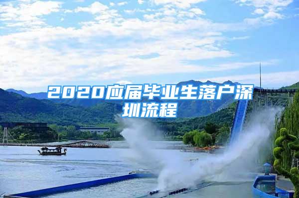 2020应届毕业生落户深圳流程