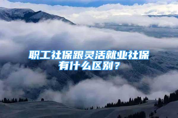 职工社保跟灵活就业社保有什么区别？