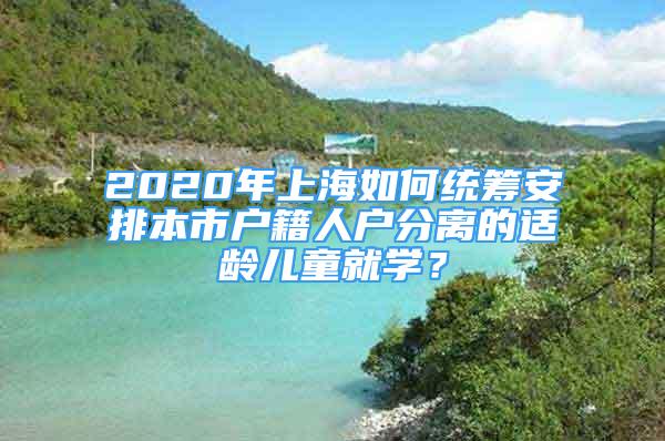 2020年上海如何统筹安排本市户籍人户分离的适龄儿童就学？