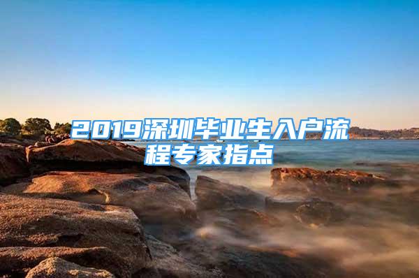 2019深圳毕业生入户流程专家指点