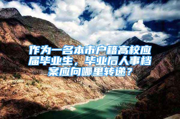 作为一名本市户籍高校应届毕业生，毕业后人事档案应向哪里转递？