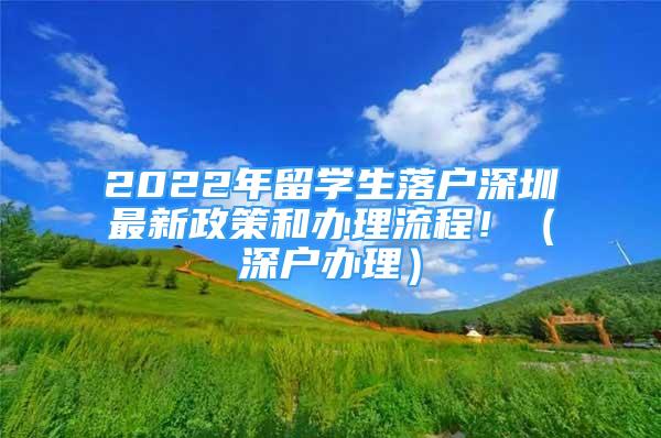 2022年留学生落户深圳最新政策和办理流程！（深户办理）