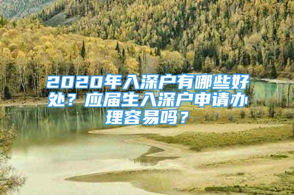 2020年入深户有哪些好处？应届生入深户申请办理容易吗？