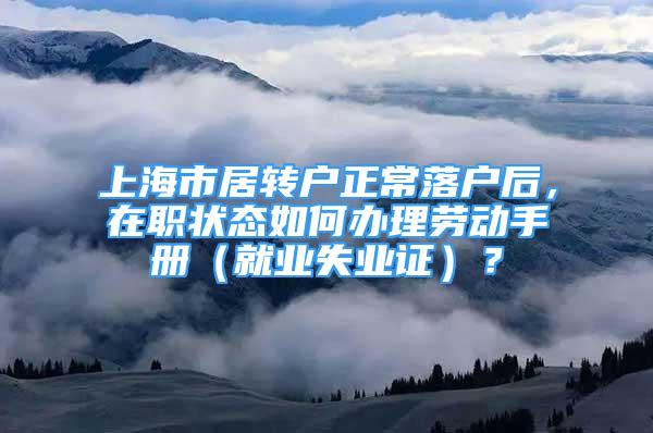 上海市居转户正常落户后，在职状态如何办理劳动手册（就业失业证）？