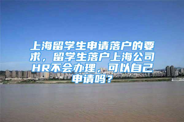 上海留学生申请落户的要求，留学生落户上海公司HR不会办理，可以自己申请吗？