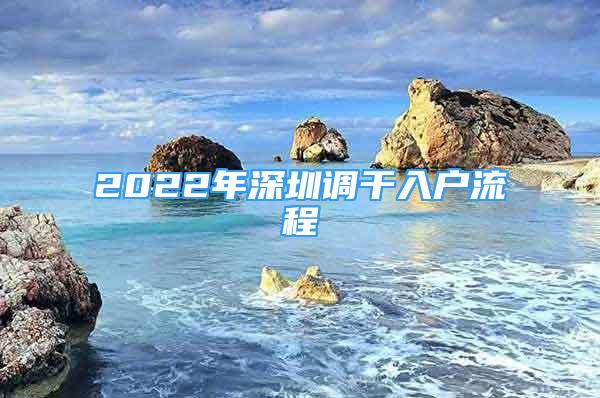 2022年深圳调干入户流程