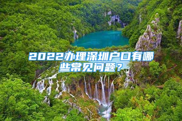 2022办理深圳户口有哪些常见问题？