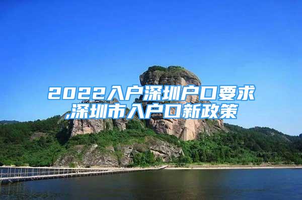 2022入户深圳户口要求,深圳市入户口新政策