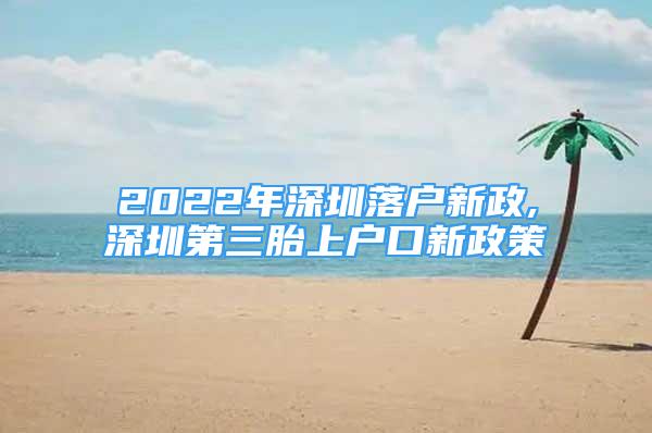 2022年深圳落户新政,深圳第三胎上户口新政策