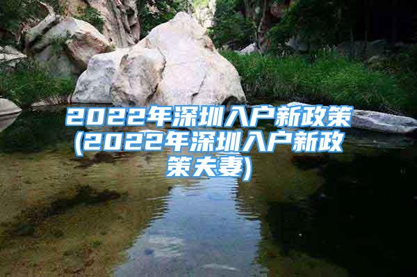 2022年深圳入户新政策(2022年深圳入户新政策夫妻)