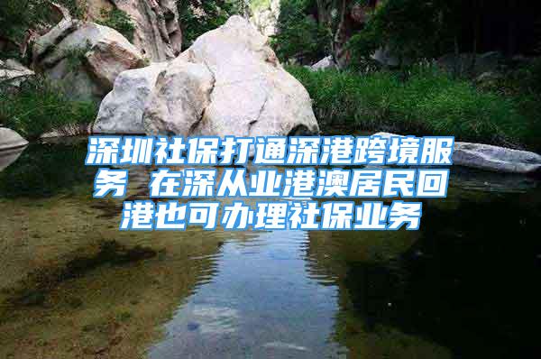 深圳社保打通深港跨境服务 在深从业港澳居民回港也可办理社保业务